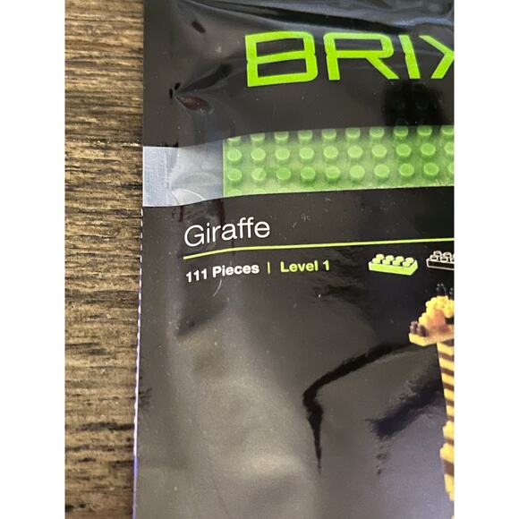 Brixies Giraffe 111 piece bldg pieces- NIB - Picture 2 of 3